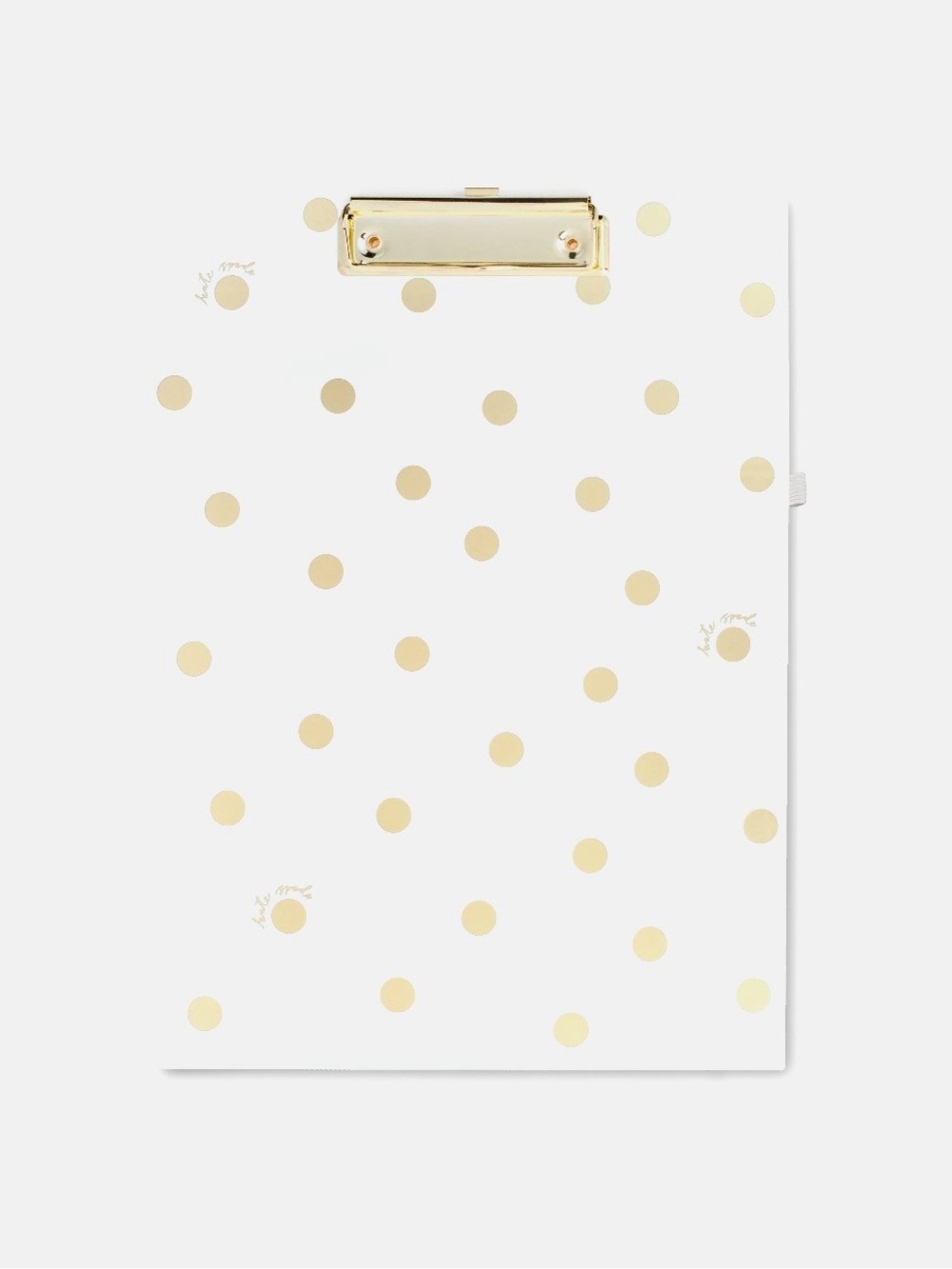 Kate Spade Gold Dot with Script Clipboard Folio